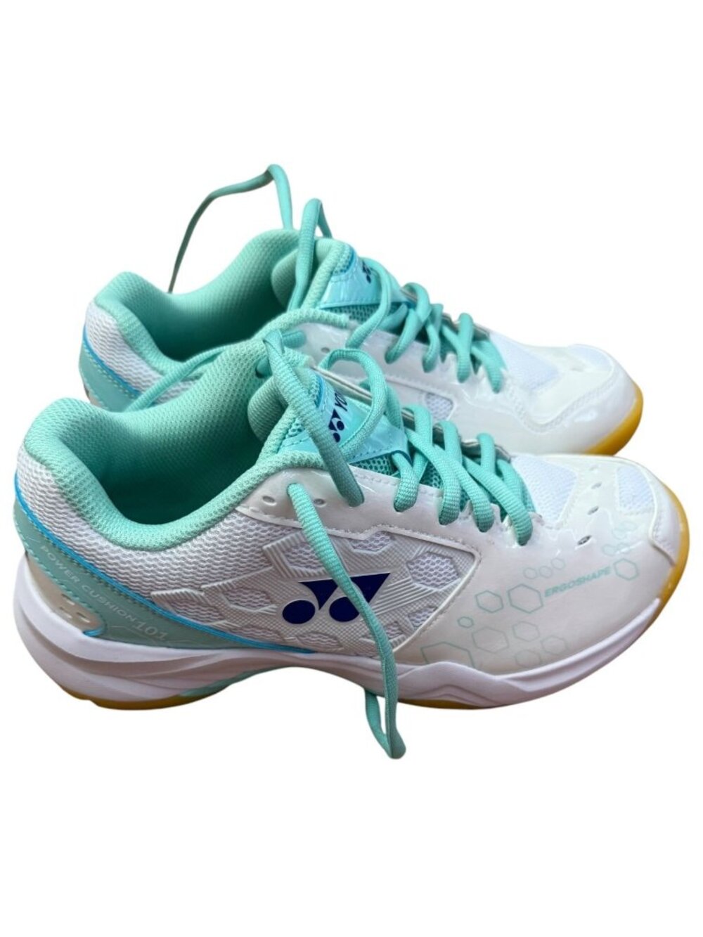 Yonex Power Cushion 101 White Mint Professional Badminton Court Shoes US 6